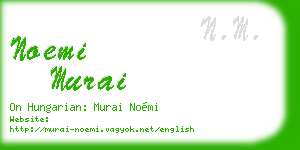 noemi murai business card
